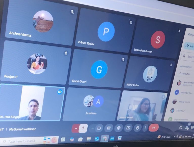 PCM S.D. College for Women, Jalandhar Organizes National Webinar on “The Global Perspective of Hindi Literature” – Prem Chand Markanda S.D. College for Women