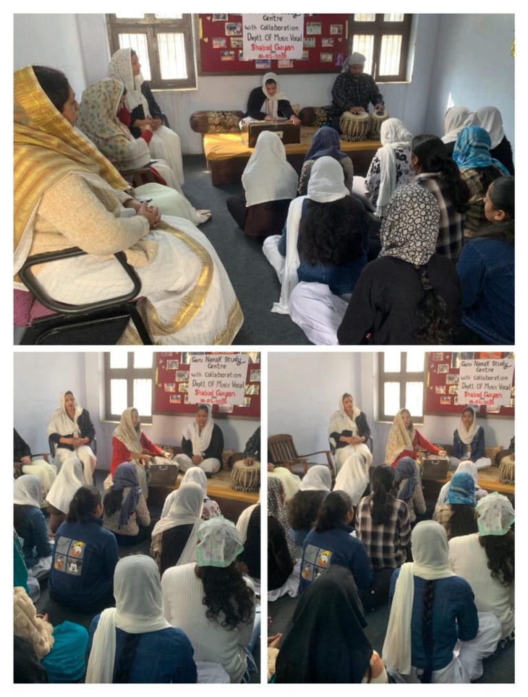 PCM S.D. College for Women, Jalandhar holds ‘Shabad Gayan’ – Prem Chand Markanda S.D. College for Women